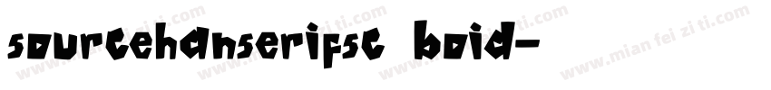 sourcehanserifsc boid字体转换